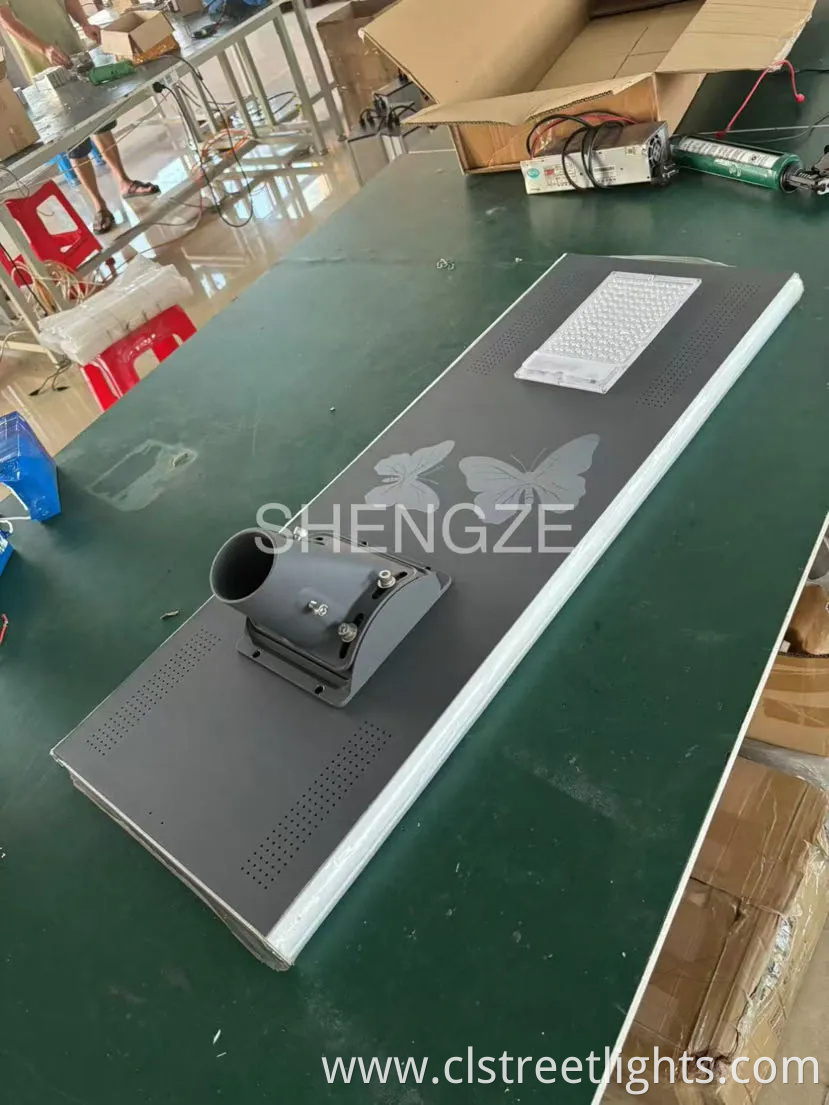 60W/80W/120W 150 Solar Energy Saving Lighting Motion Sensor Flood Lamp All in One Garden Road Outdoor Powered LED Solar Street Light